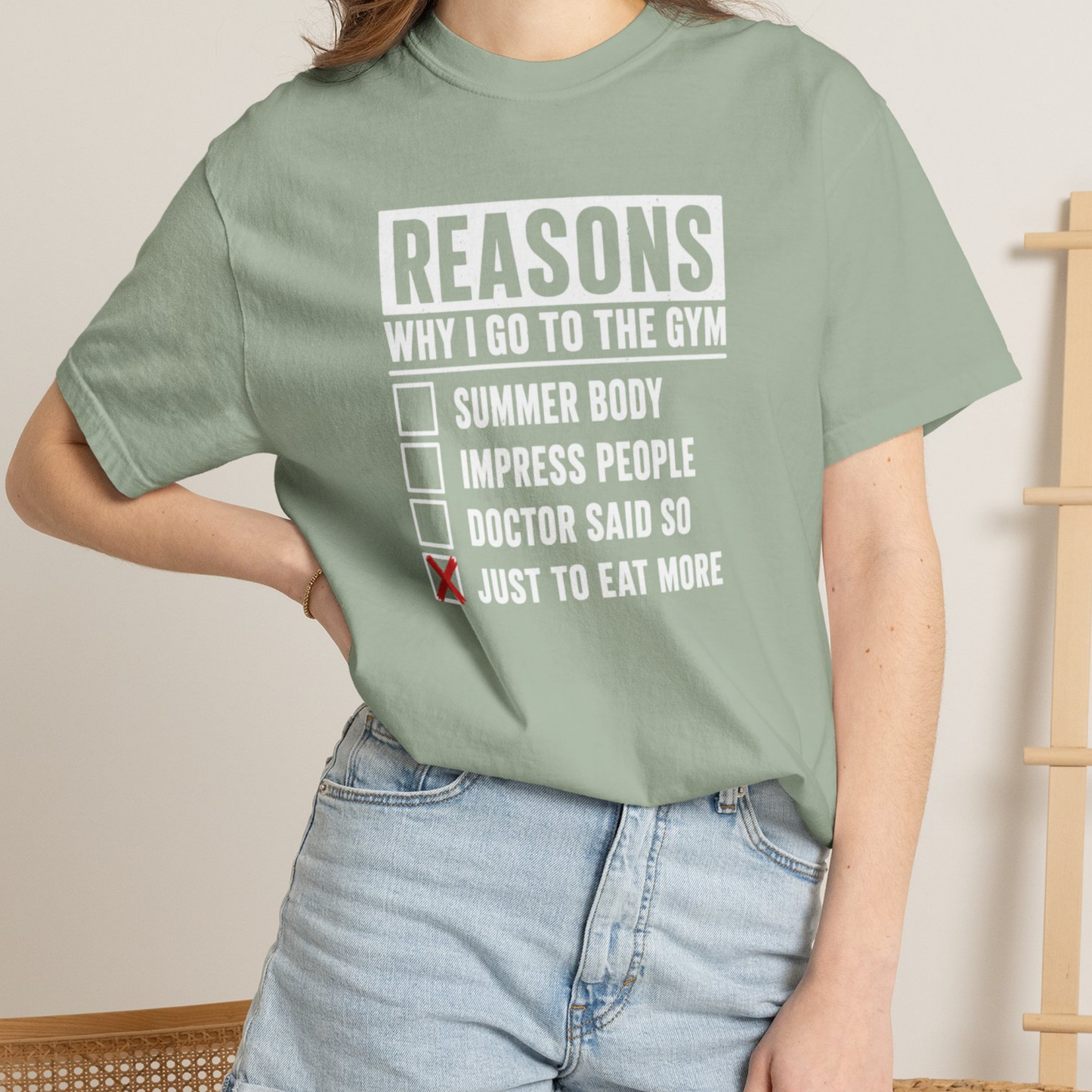 Reasons I Go to the Gym Vintage Wash T-Shirt
