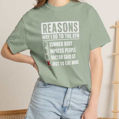 Reasons I Go to the Gym Vintage Wash T-Shirt