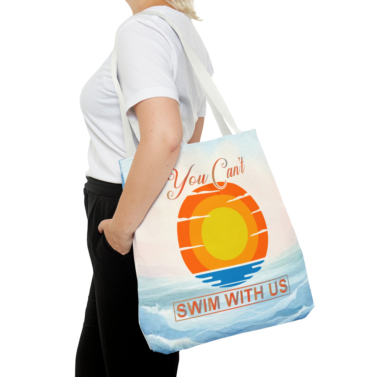 Witty Swimming Tote Bag
