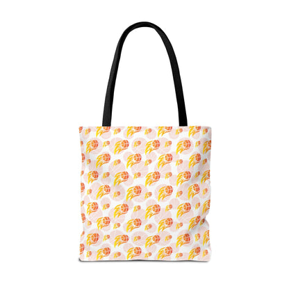 Personalized Cute Baby GH*st Fire basketball ToteBag