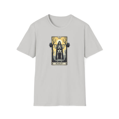 Funny Tarot Card Gym Deadlift Skeleton T-Shirt