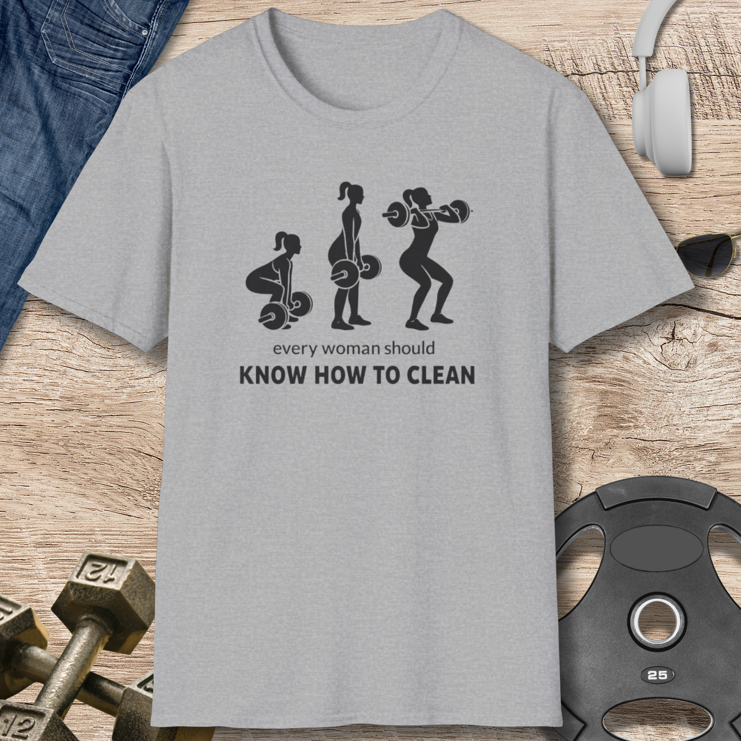 Woman Weightlifting T-Shirt