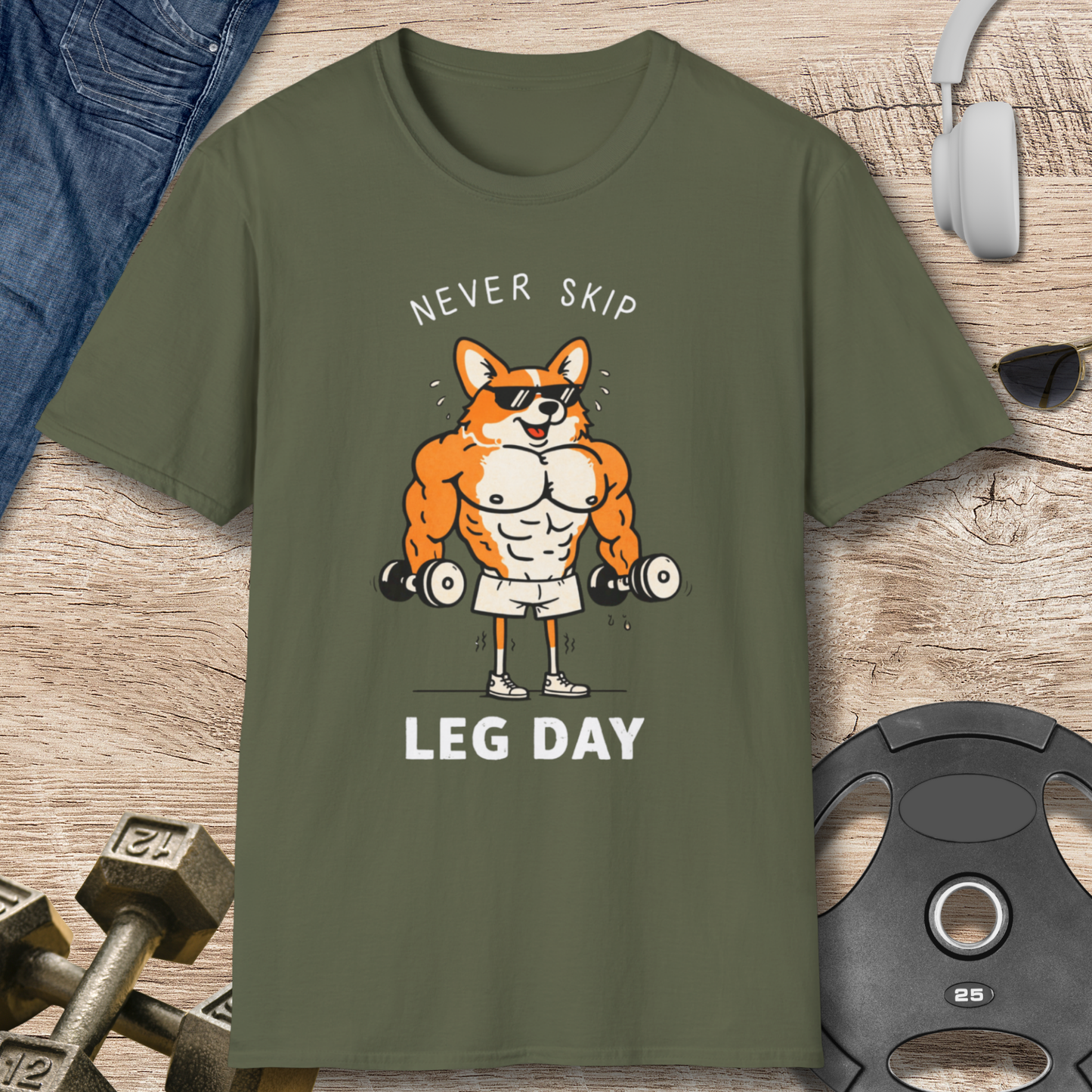 Muscle Corgi T-Shirt