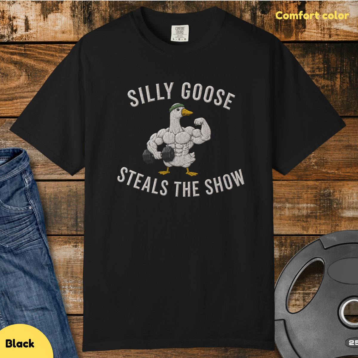 Silly Goose Steals The Show Vintage Wash T-Shirt