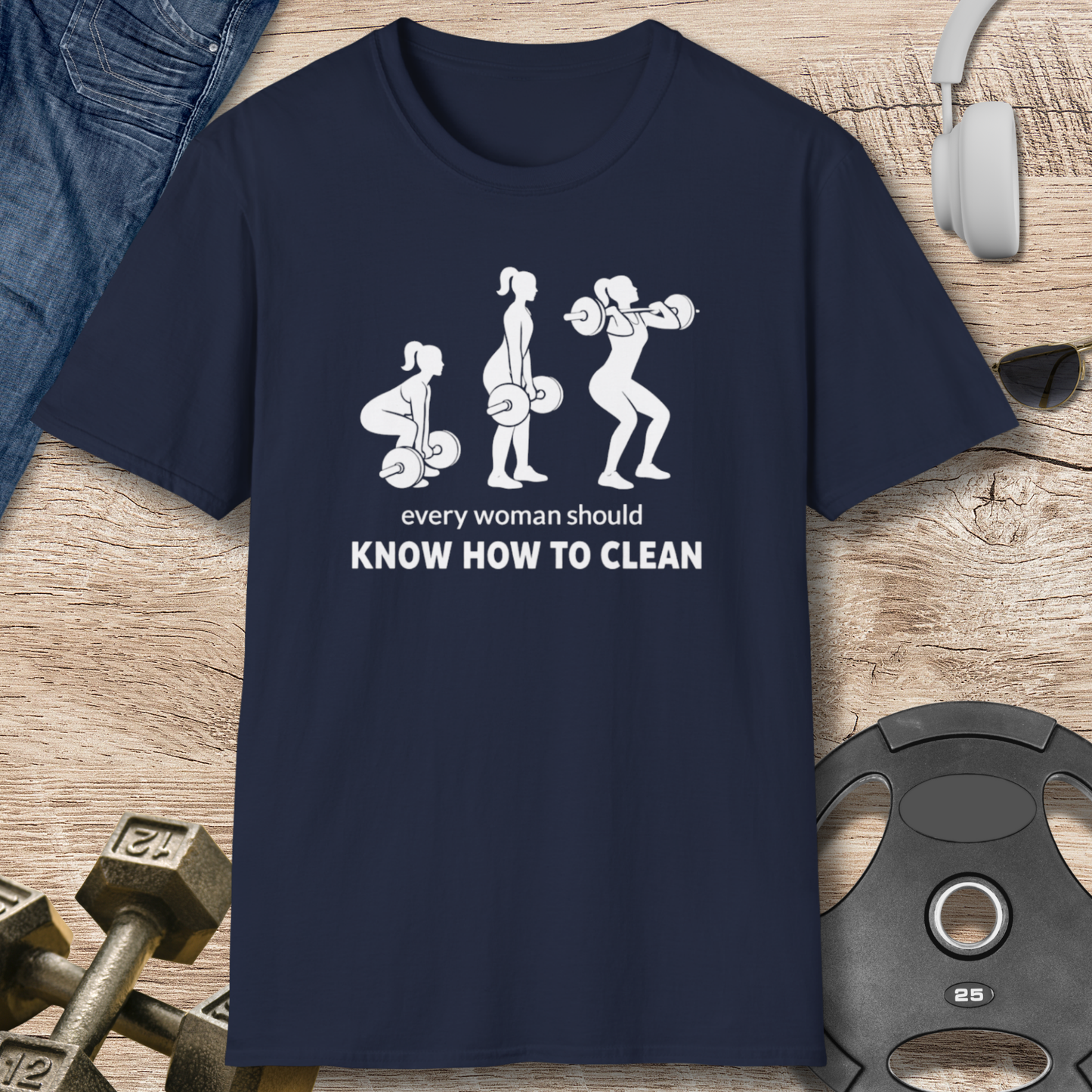 Woman Weightlifting T-Shirt