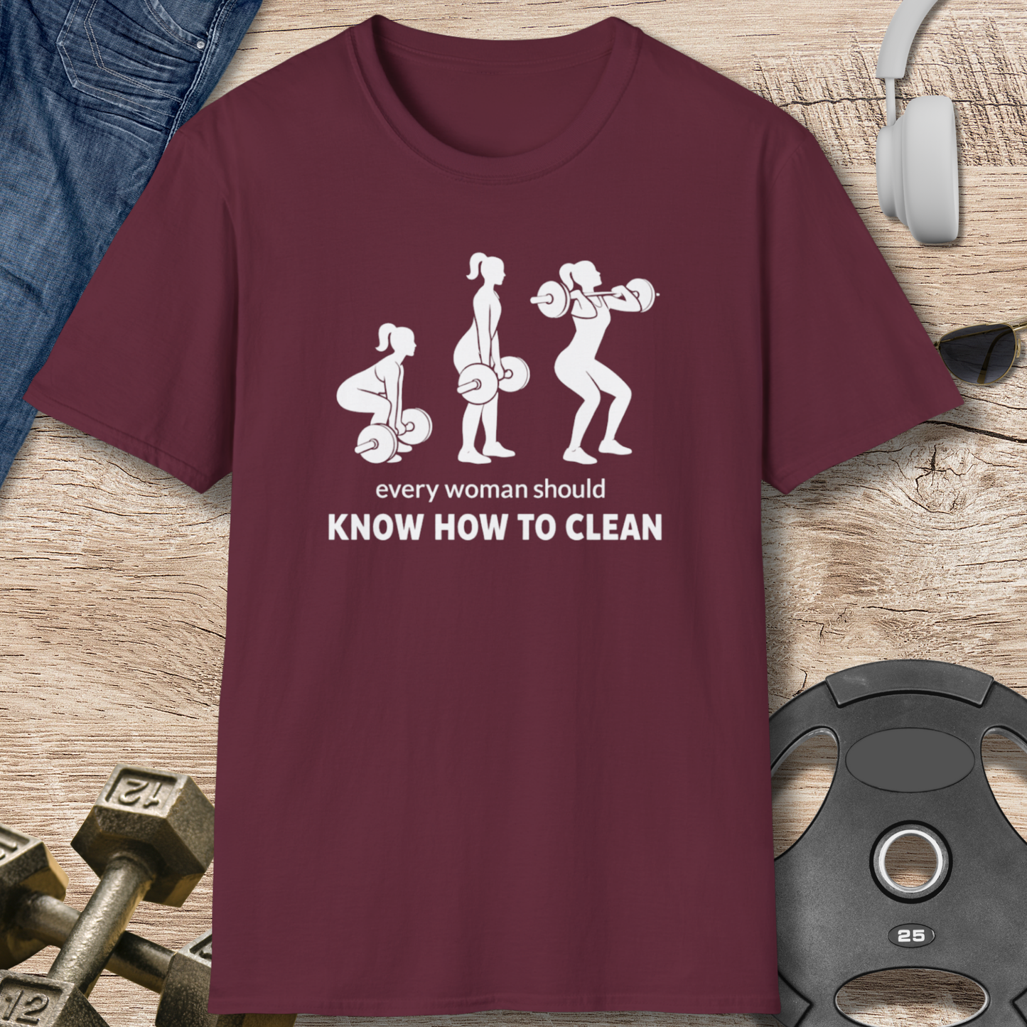 Woman Weightlifting T-Shirt