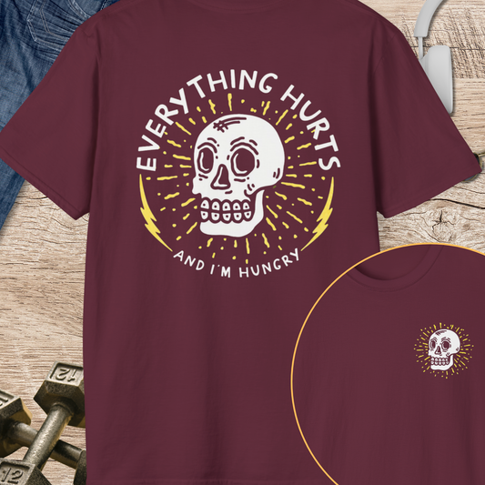 Everything Hurts Skull T-Shirt