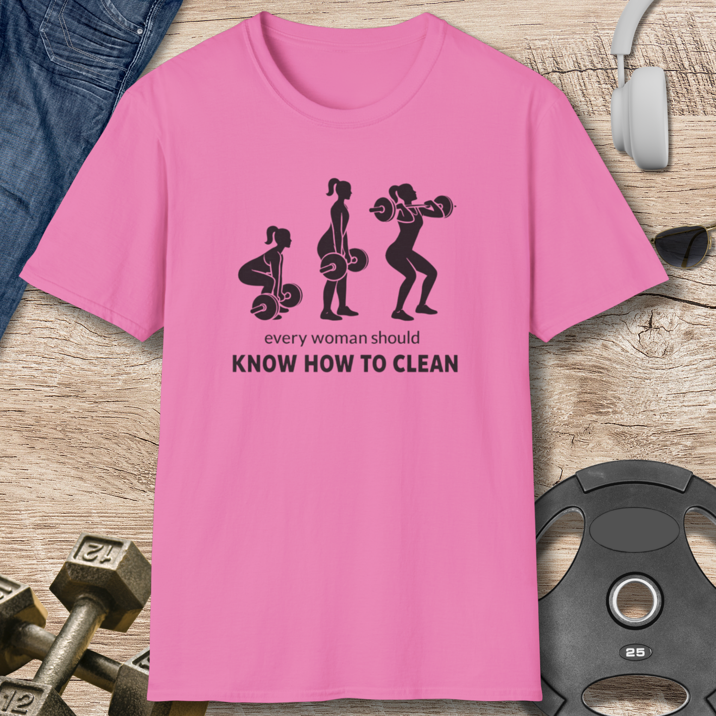 Woman Weightlifting T-Shirt