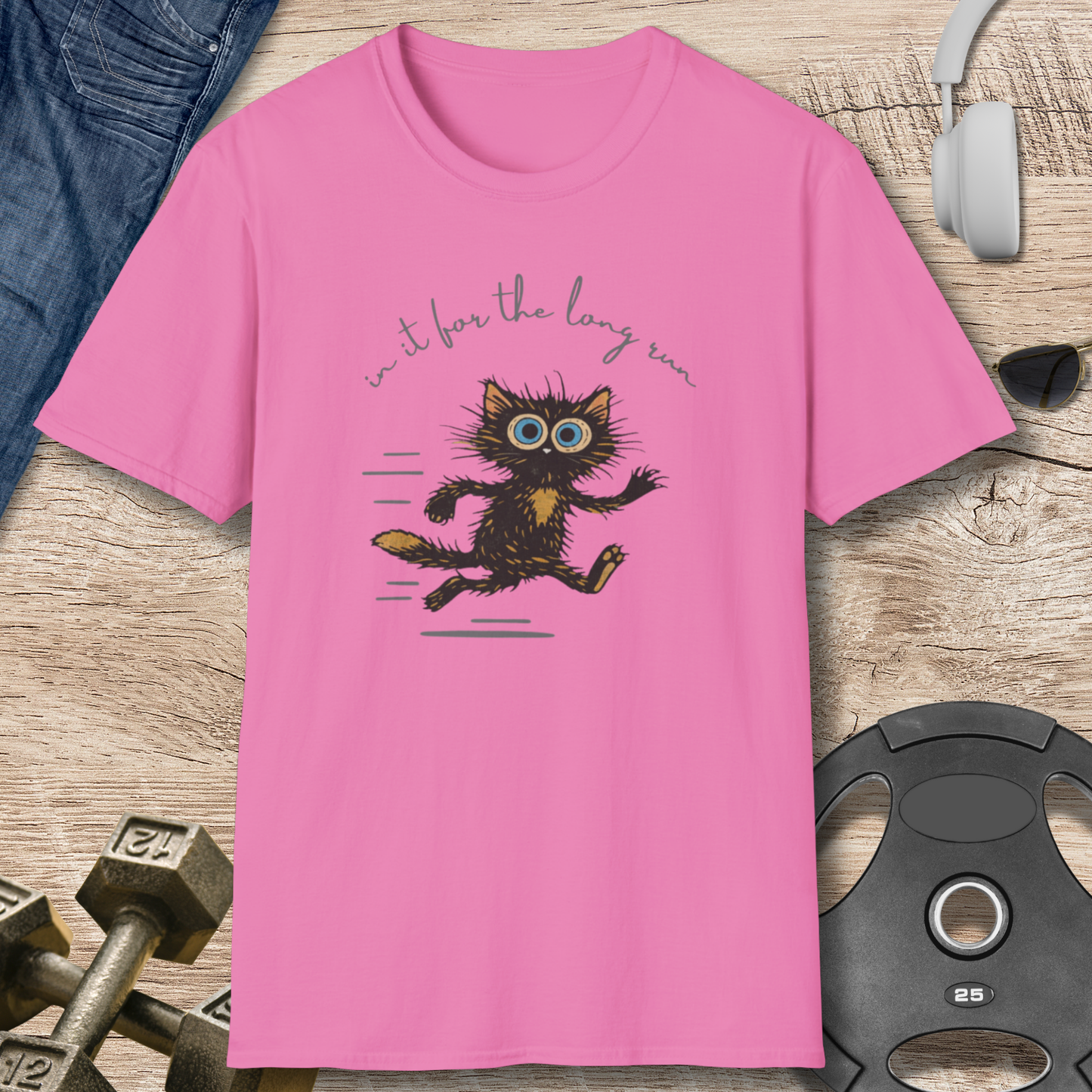 Cat long run T-Shirt