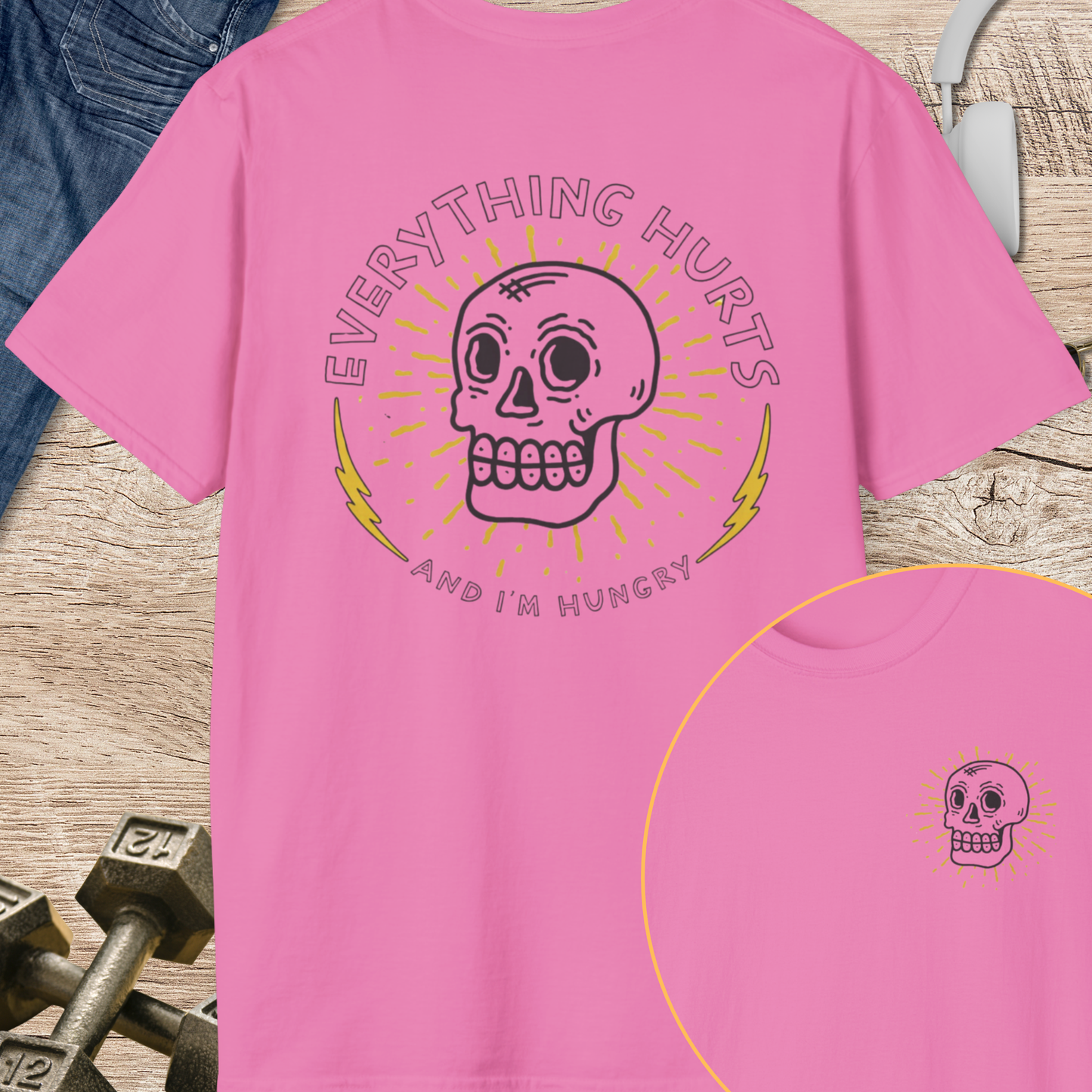 Everything Hurts Skull T-Shirt