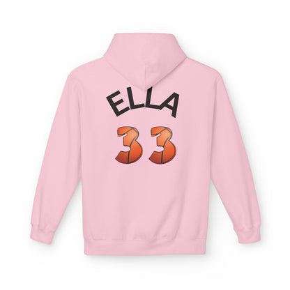 Personlised Name & Number Basketball mama Ribbon Hoodie