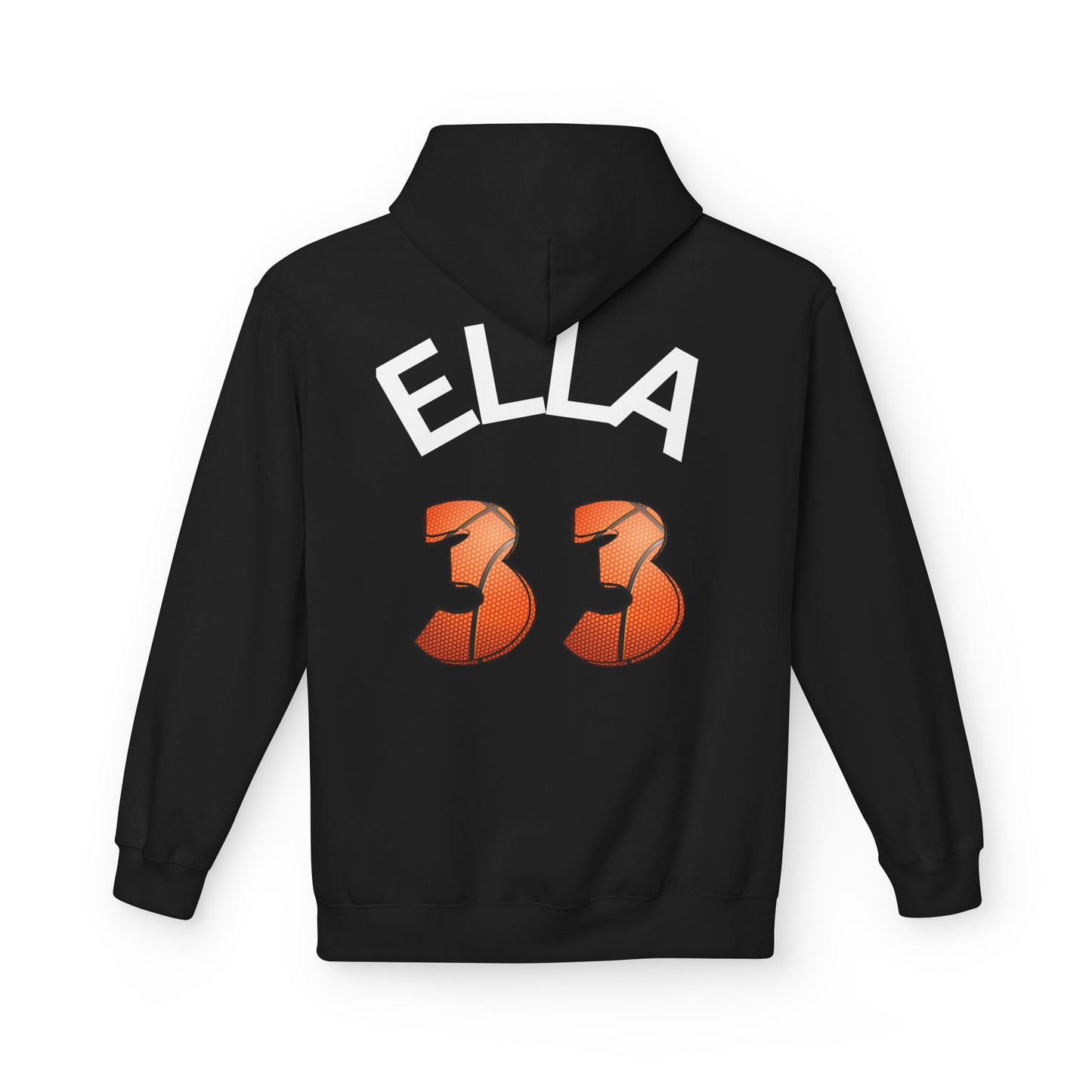 Personlised Name & Number Basketball mama Ribbon Hoodie