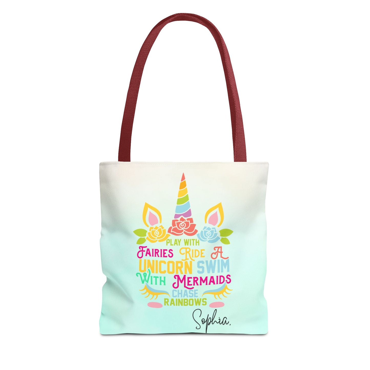 Unicorn Swimming Tote Bag