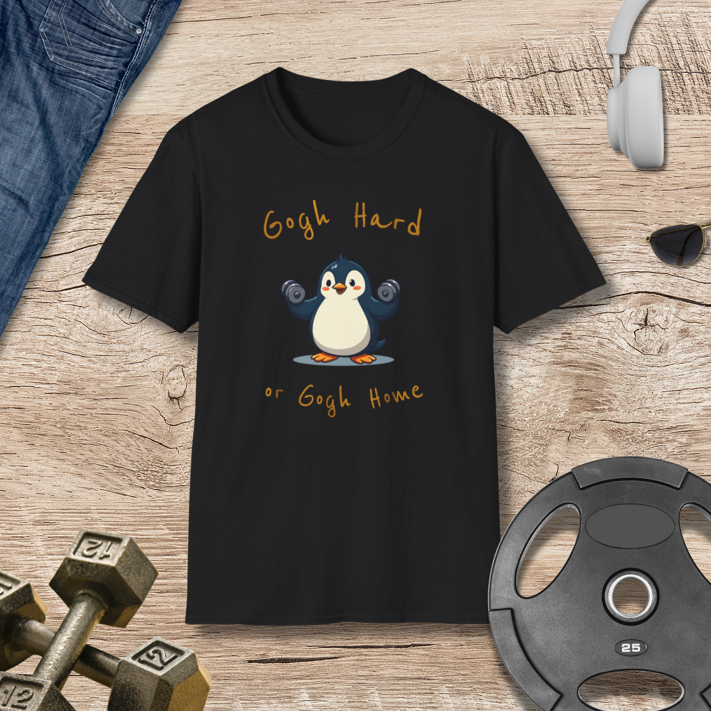 Gogh hard Penguin T-Shirt