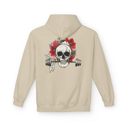 Flowered Skull Fitness Hoodie