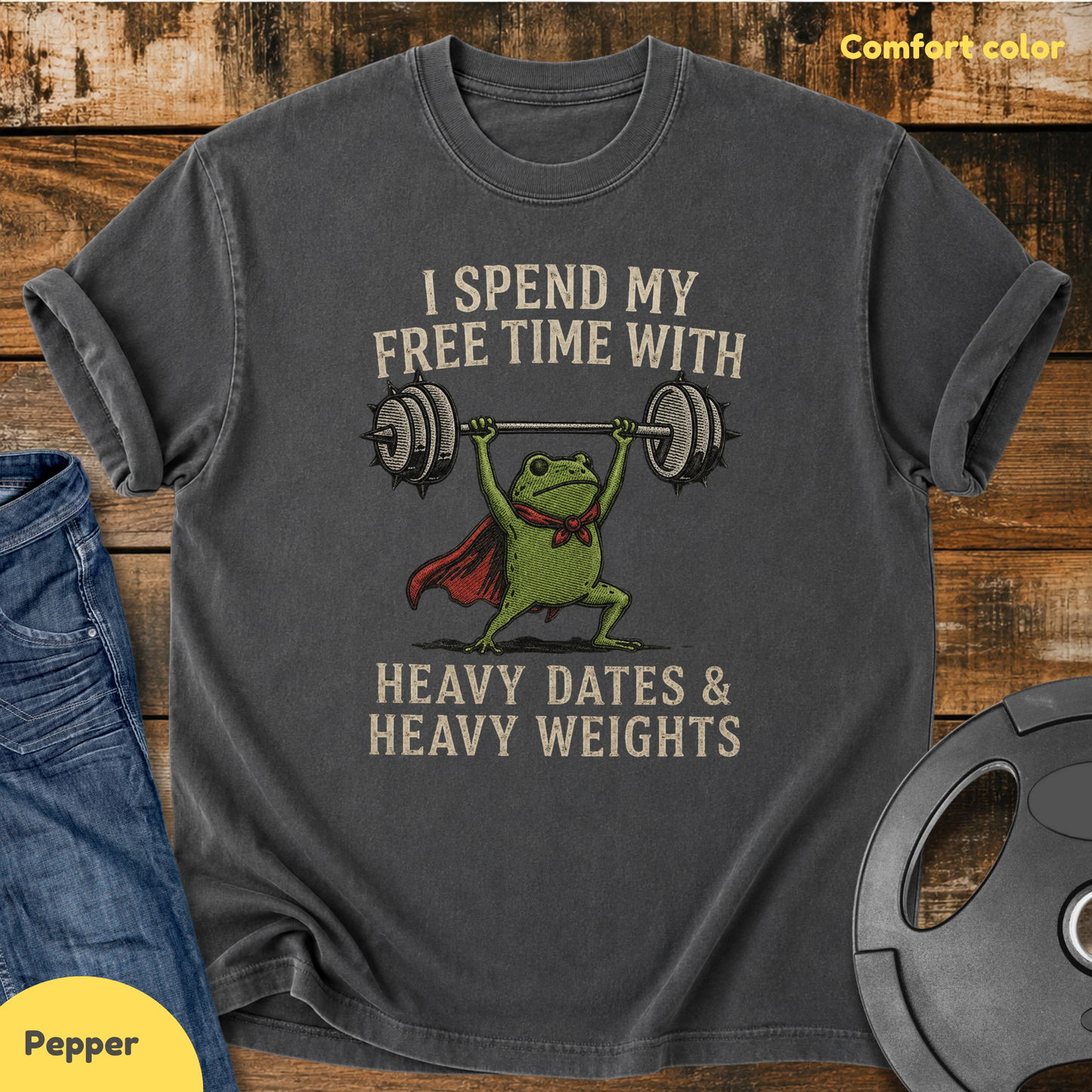 My Free Time With Heavy Dates Vintage Wash T-Shirt