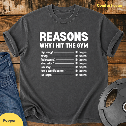 I Hit The Gym Vintage Wash T-Shirt