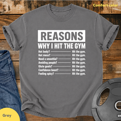 Reasons I Hit The Gym Vintage Wash T-Shirt