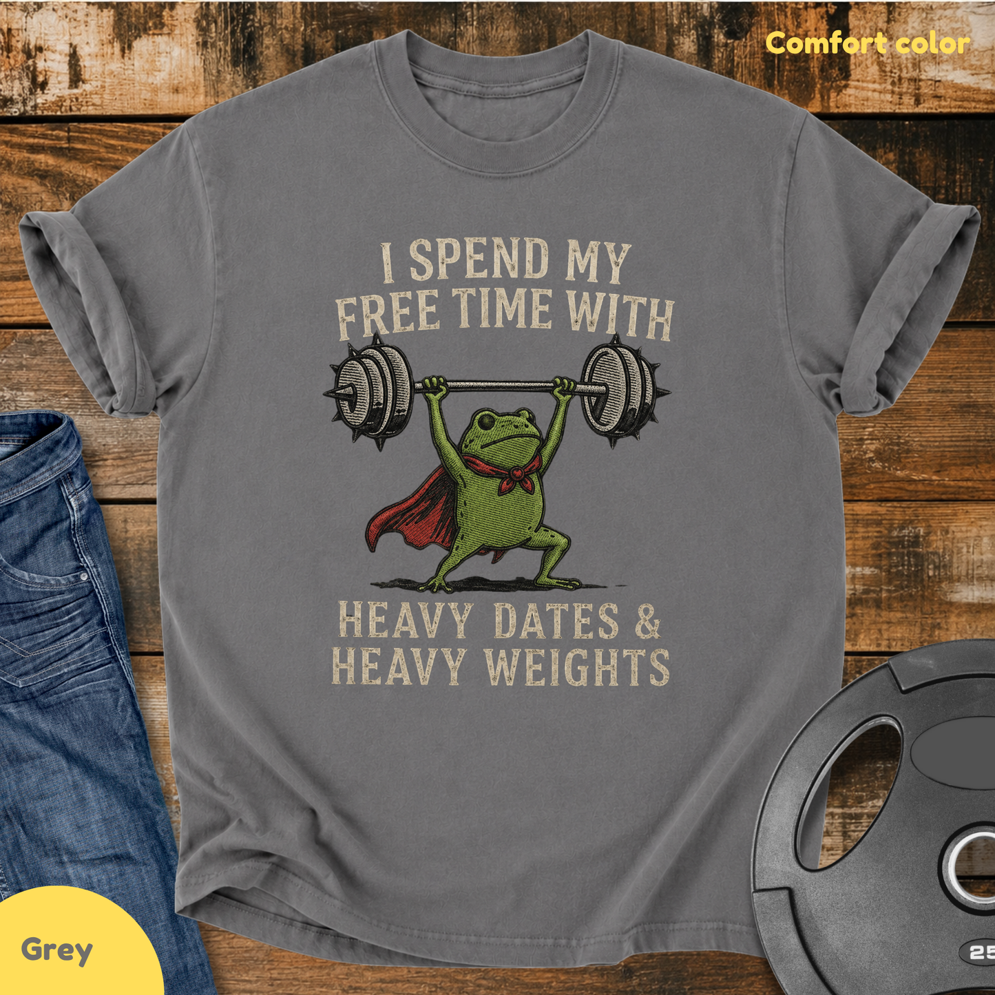 My Free Time With Heavy Dates Vintage Wash T-Shirt