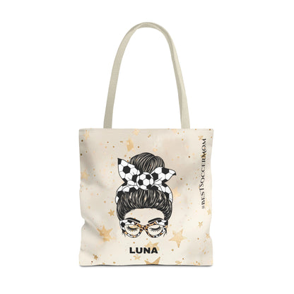 Personalized Funny Best Soccer Mom Tote Bag