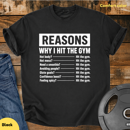 Reasons I Hit The Gym Vintage Wash T-Shirt