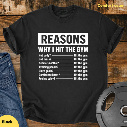 Reasons I Hit The Gym Vintage Wash T-Shirt