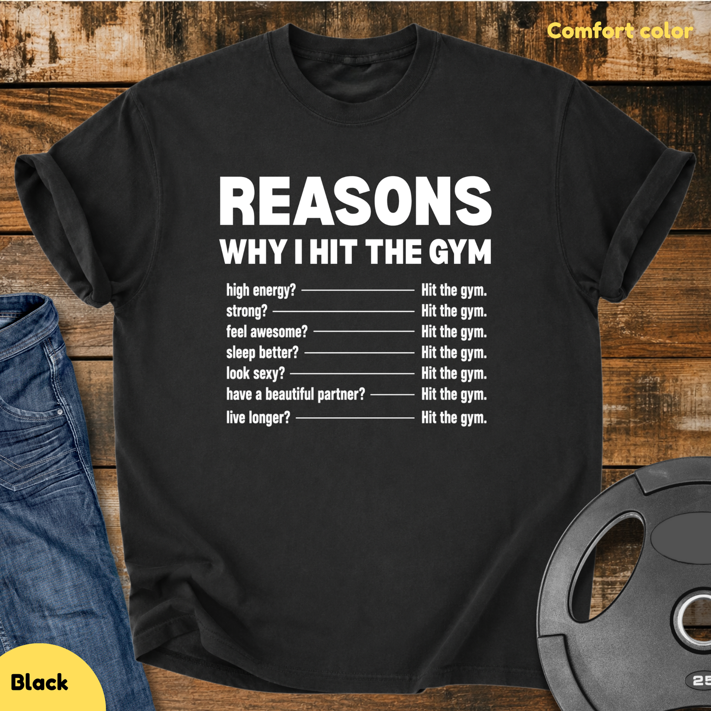 I Hit The Gym Vintage Wash T-Shirt