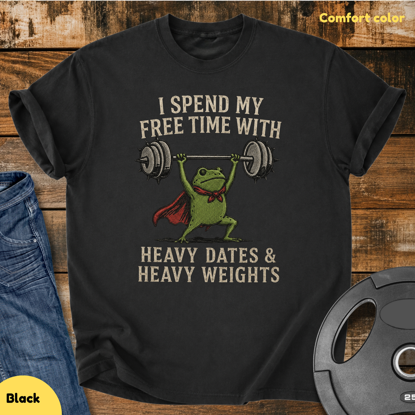 My Free Time With Heavy Dates Vintage Wash T-Shirt