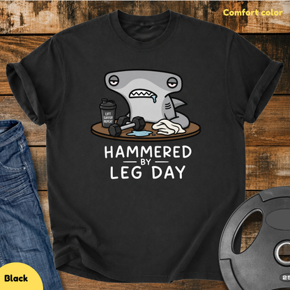Hammered by Leg Day Vintage Wash T‑Shirt