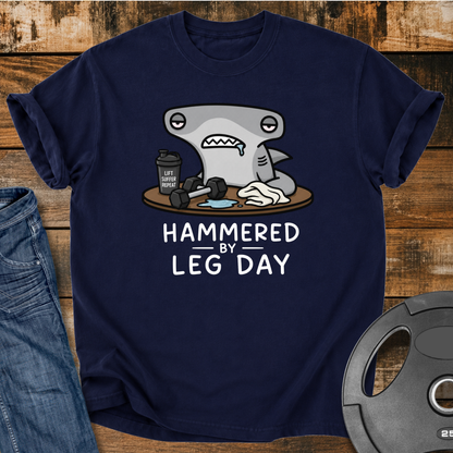 Hammered by Leg Day Vintage Wash T‑Shirt