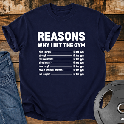 I Hit The Gym Vintage Wash T-Shirt
