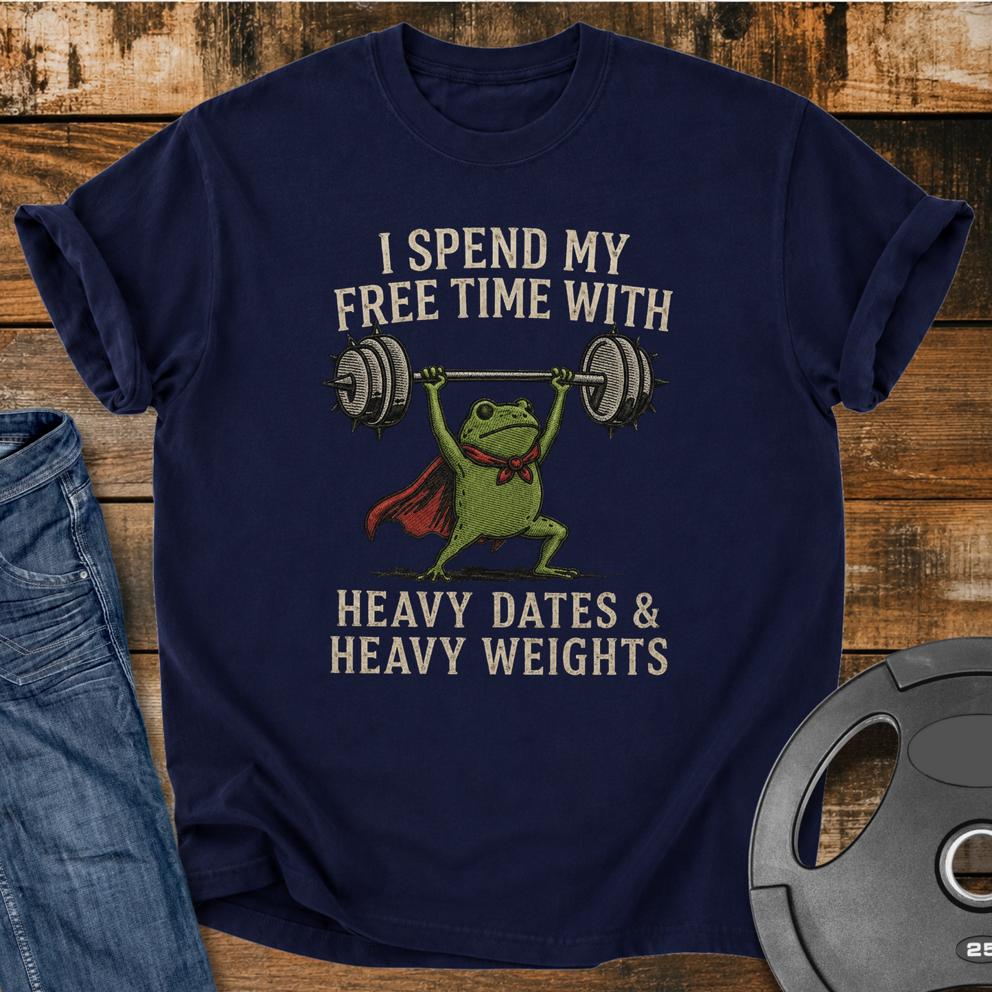 My Free Time With Heavy Dates Vintage Wash T-Shirt