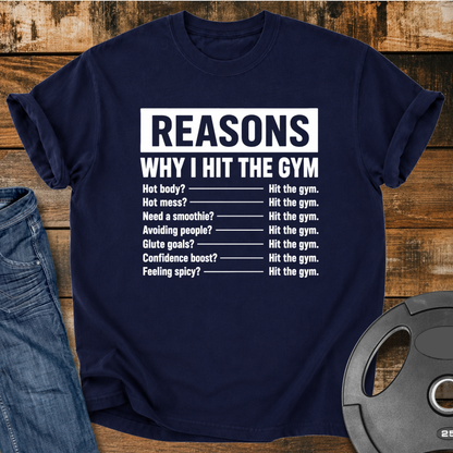 Reasons I Hit The Gym Vintage Wash T-Shirt