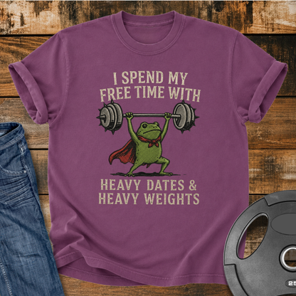 My Free Time With Heavy Dates Vintage Wash T-Shirt
