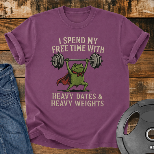 My Free Time With Heavy Dates Vintage Wash T-Shirt
