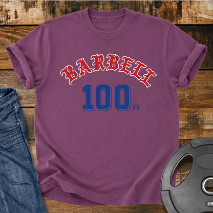 Barbell 100 kg Vintage Wash T-Shirt