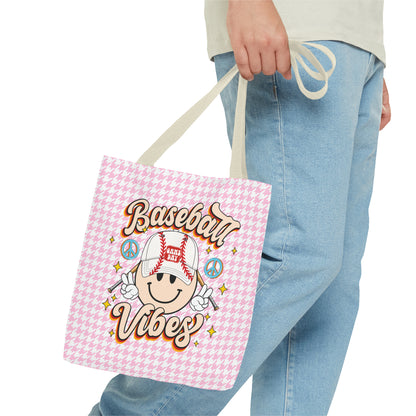 Cute Baseball Vibes Tote Bag
