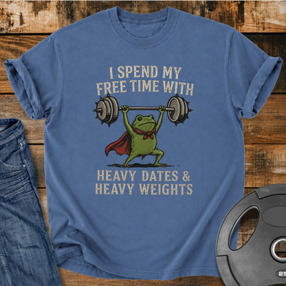 My Free Time With Heavy Dates Vintage Wash T-Shirt