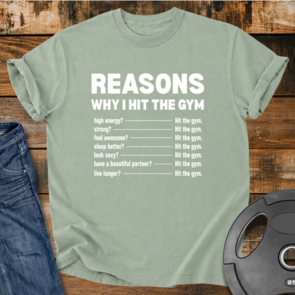 I Hit The Gym Vintage Wash T-Shirt