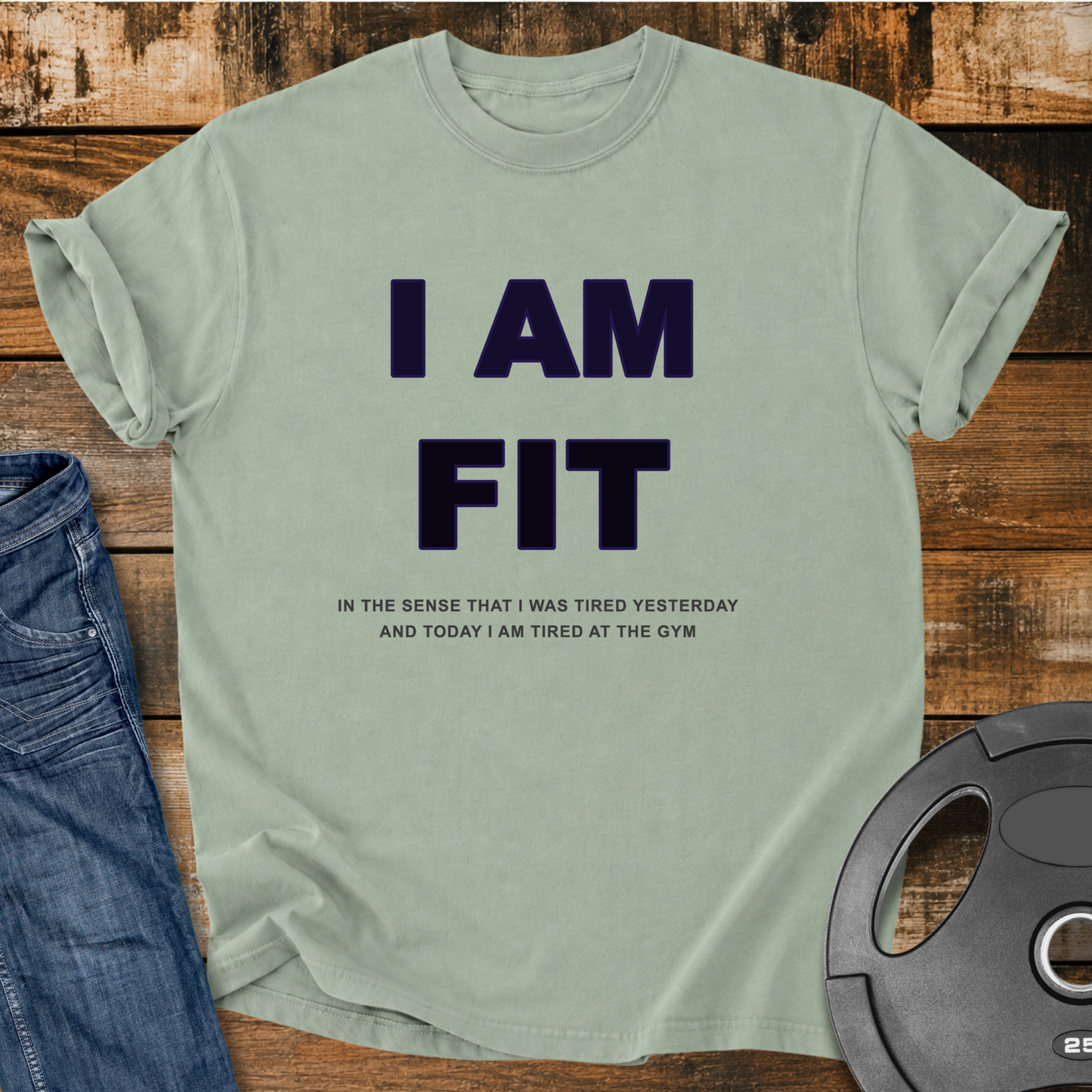I AM FIT Vintage Wash T-Shirt