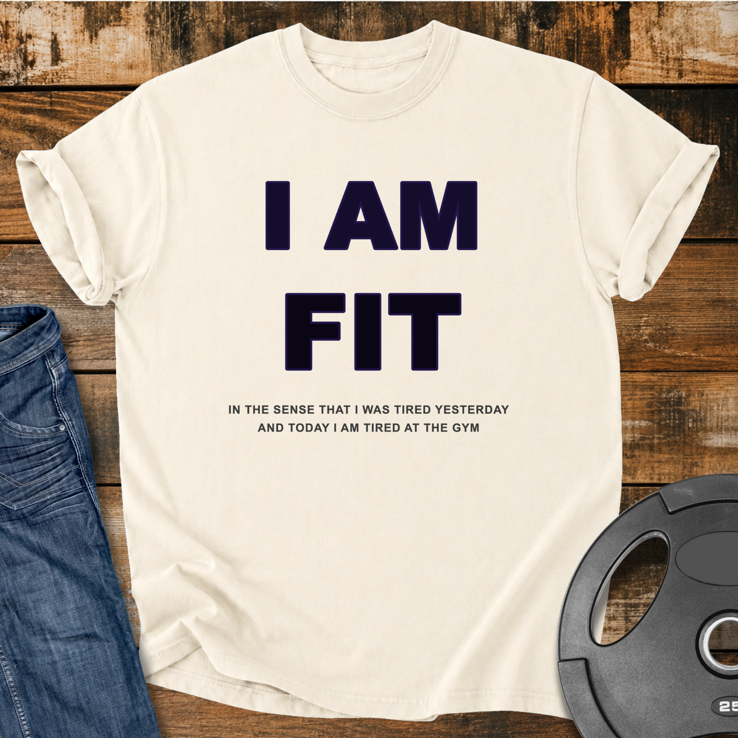 I AM FIT Vintage Wash T-Shirt