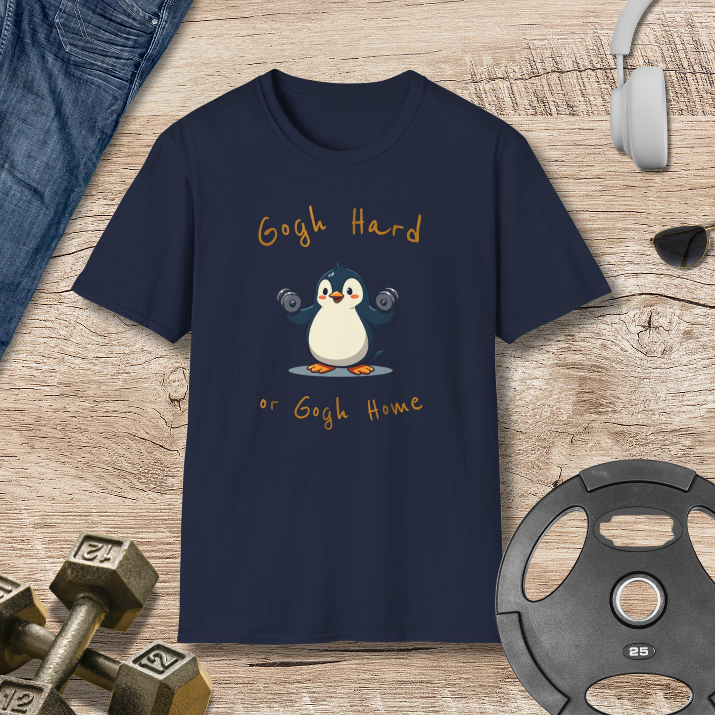 Gogh hard Penguin T-Shirt
