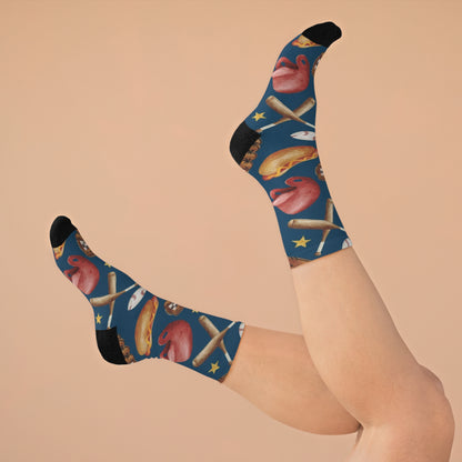 Basement Stadium Dark Blue Socks