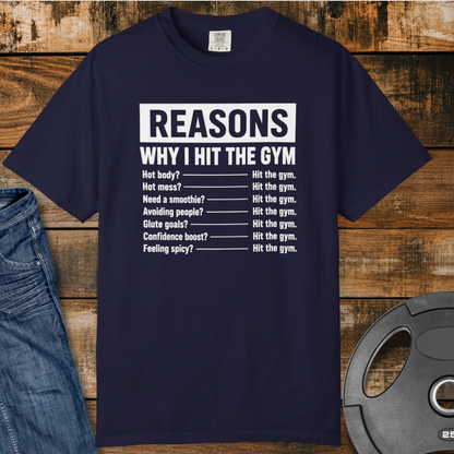 Reasons I Hit The Gym T-Shirt