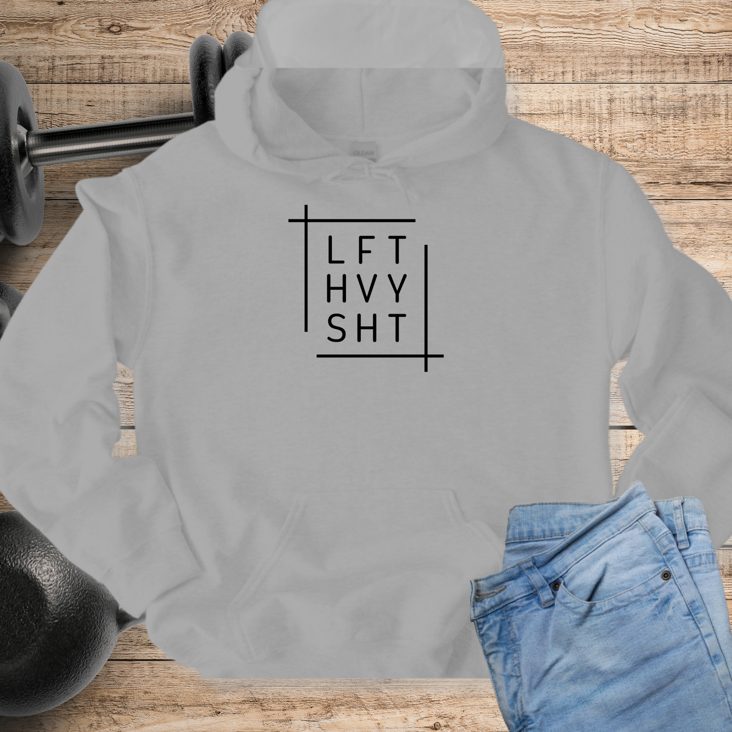LFT HVY SHT Funny Workout Hoodie