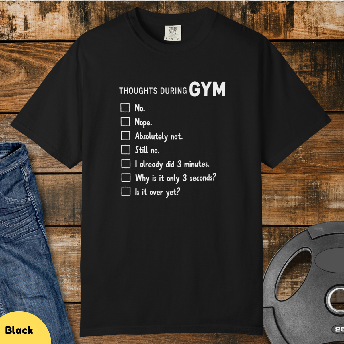 Gym Thoughts Vintage Wash T-Shirt