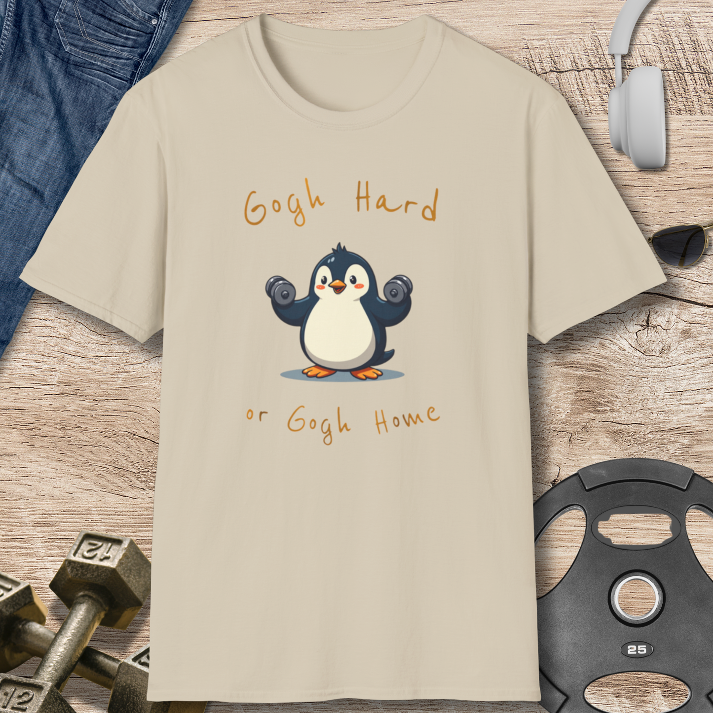 Gogh hard Penguin T-Shirt