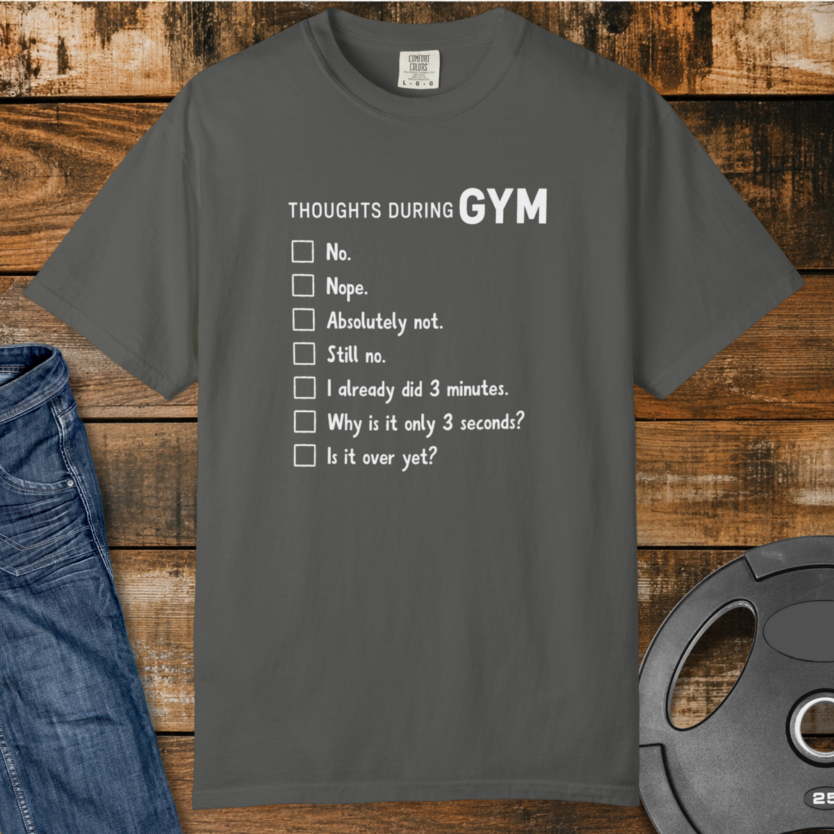 Gym Thoughts Vintage Wash T-Shirt