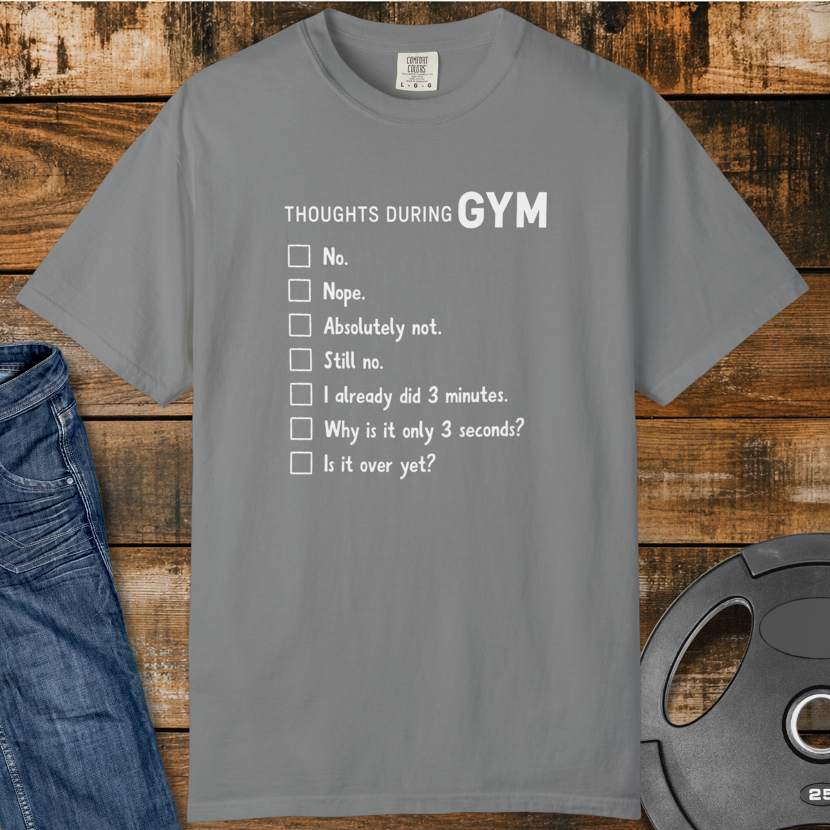 Gym Thoughts Vintage Wash T-Shirt