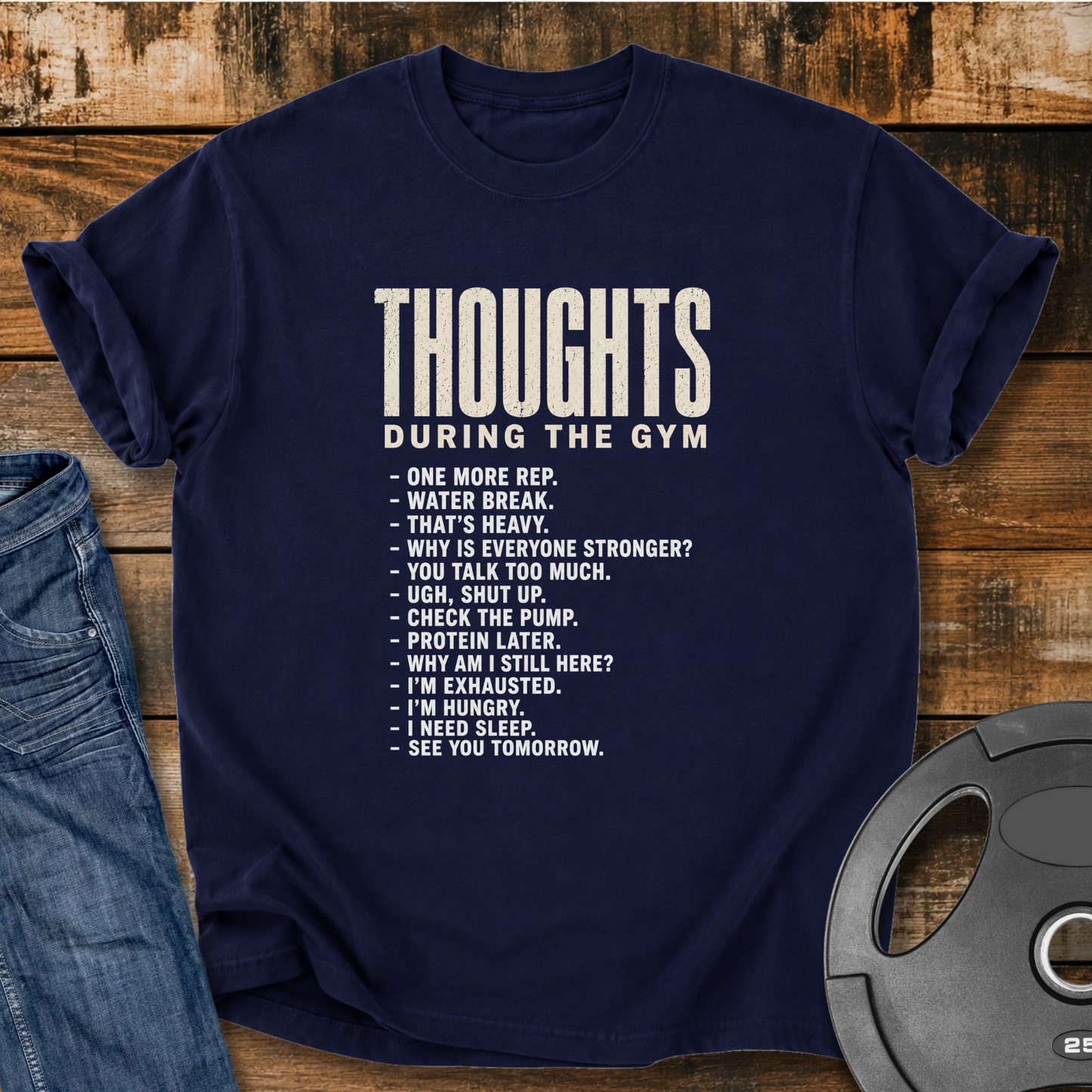 Thoughts during Gym Vintage Wash T‑Shirt